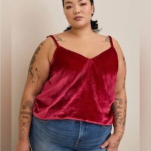 NWT Sophie Velvet Swing Cami